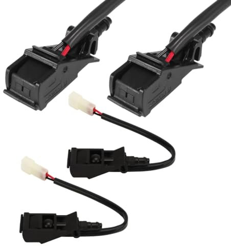 Click&Fit Boquillas para limpiaparabrisas de repuesto para VW Golf Bettle Bora, Golf, Polo, Passat, Touareg, Skoda, Rapid Superb, kit de chorro de pulverización OE# 6E0955985A (calefactado)