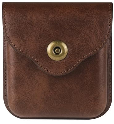 Compatible avec Samsung Galaxy Z Flip 6/5/4/3/2/5G Pochette Smartphone Ceinture Cuir, Étui de Ceinture Pochette Téléphone Holster Homme Sacoche de Transport Cuir Sac à Main avec Boucle de Ceinture