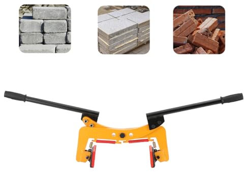QWEXOB Bordsteinzange 260kg Hebezange Bordstein Steingreifer Versetzzange Bordsteinträger Treppenstufenzange Pflasterzange Steinklemme Zange Werkzeug Einstellbare 8-30 CM