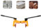 QWEXOB Bordsteinzange 260kg Hebezange Bordstein Steingreifer Versetzzange Bordsteinträger Treppenstufenzange Pflasterzange Steinklemme Zange Werkzeug Einstellbare 8-30 CM