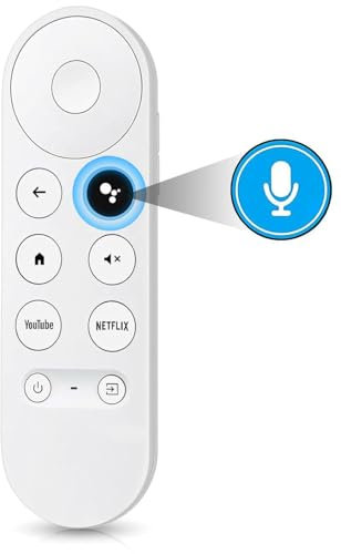 Télécommande vocale pour Google Chromecast 4K Snow TV, G9N9N Télécommande de rechange pour Google TV, GA01920-US, GA01409-US, GA01923-US, GA01919-US
