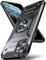 Pritify Armour Case for Iphone 11 Pro with Kickstand & Raised Camera Military Grade Protective Phone Back Case Cover Enhanced Metal Ring supports Magnetic Car Mount Holder | Black