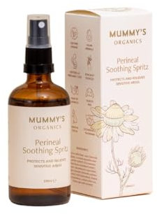 Mummys Organics Perineal Soothing Spritz - Natural & Organic Pregnancy and Postpartum Soothing Spray. Hospital Bag Maternity Essentials for Post Birth Pain & Swelling. Post partum New Mum Essentials.