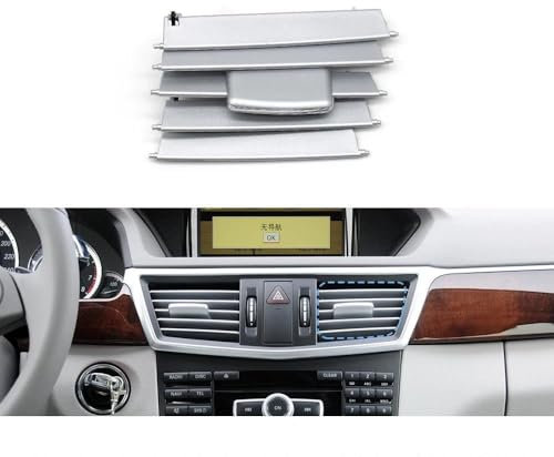 FLORENTER Griglia Uscita Aria Auto Mercedes Benz Classe E W212 E200 2009-2013, Argento, ABS, Auto, Bulloni