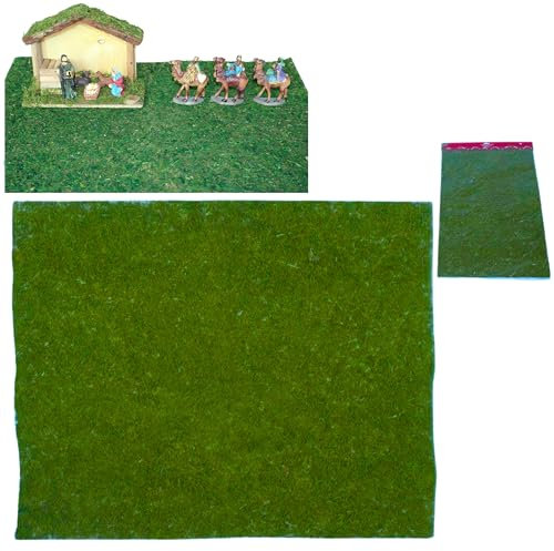 BEST&FREE Boden für Krippen oder Boden Belen Weihnachten, 70 x 50 cm, aus Pappe, Basis und Matte, ideal für Weihnachtsdekoration, Hintergrund für Weihnachtskrippen, realistischer Boden für