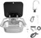 WUDLEP RV Sink with Lid, Drop in Sink with Folding Faucet, Stainless Steel Single Bowl Hand Wash Basin Compatible with RV Caravan Camper Kitchen,16.5 * 14.6 * 6.3in