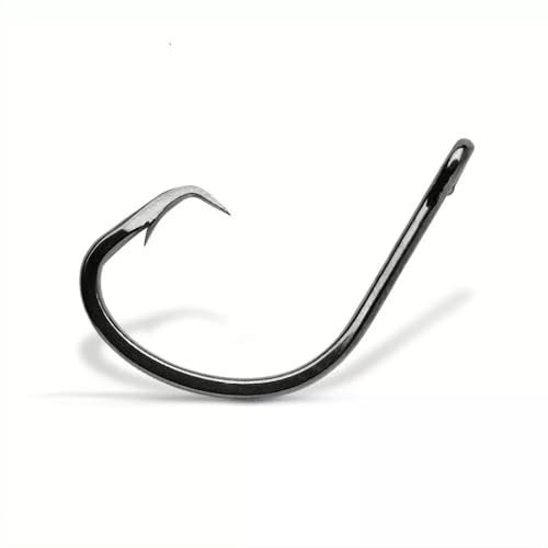 Eisele Sea-Fishing VMC Circle Hooks, 5-6 Stück, Schwarze Hochseehaken für Rotbarsch, Norwegen und Island, Kreisbogenhaken, Naturköderhaken, Größen 2/0 bis 10/0 (8/0 BN - 5 Stück)