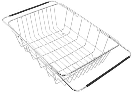 Jwthee Freezer Baskets for Chest Freezer,20KG 44lb Load Bearing Expandable Chest Freezer Basket,Stainless Steel Hanging Deep Freezer Organizer Bin Flat Bottom