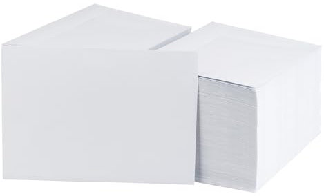 100 Stück Kuverts - Briefumschläge - C5 Kuvert ohne Fenster - weiß - selbstklebend - Papierumschläge für Rechnungen, Briefe, Einladungen, Grußkarten