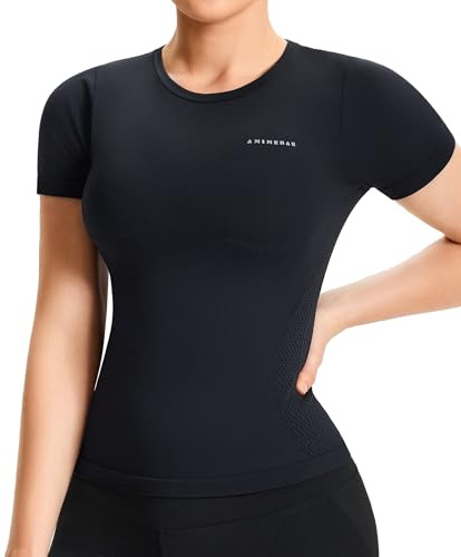 Gotoly Women's Gym Tops Short Sleeve Sports T-Shirt Lightweight Moisture Wicking Quick Dry Workout Yoga Running Tops Fitness Shirts for Ladies