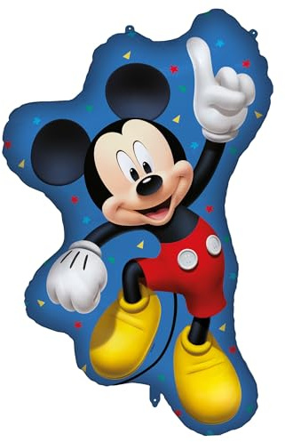 Procos - Supergroßer Folienballon Mickey Mouse Disney, Ballon für Luft oder Helium Füllung, Geschenk, Dekoration