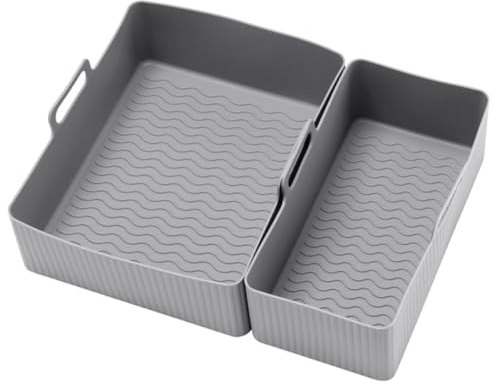 Osmond Air Fryer Tray Air Fryer Liner Basket Reusable Oven Baking Tray Non-Stick Pizza Baking Tray B
