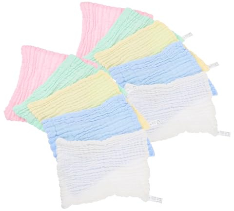 BAZEITFLOW 10pcs Towels Wash Cloths Cotton Wash Rags for Washing Face in Bathroom Super Water Absorbent Face Towels