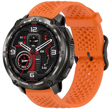 Blueshaweu 22mm Armband Kompatibel mit KOSPET Smartwatch, Atmungsaktives Weiches Silikon Wasserdichtes Armband Kompatibel Für KOSPET TANK M4 /M3 Ultra/M2/TANK T4/T3/T2