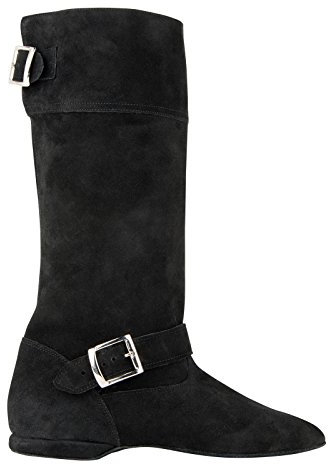Rumpf 8830 West Coast Swing Tanz Stiefel mit Schnallen aus Wildleder mit Chromledersohle…
