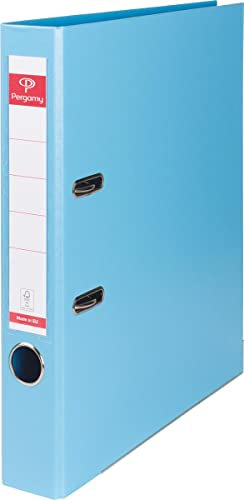 Pergamy 900864 Ordner Vollkunststoff A4 5cm hellblau
