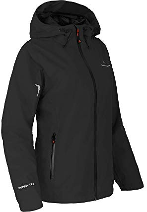 Bergson Helli | Damen Regenjacke - Funktionelle Damen Regenjacke mit Supra-Tex 12.000 Membran, Normal-/Kurz-/Langgrößen, 100% wasserdicht (12.000 mm Wassersäule) & Winddicht, verschweißte Nähte, hohe