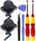OSELEE Analog 3D Joy con Joystick Replacement Thumb Stick for Nintendo Switch, Compatiable with Left/Right Joycon Controller Repair tools, 2PCS Joysticks Tri-Wing & Cross Screwdriver Tool + Pry Tools
