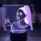 Led Nachtlicht für Sänger Ariana Grande Fans Home Decoration Illusion Licht USB-Batterie LED bunte 3D-Lampe Kinder Geburtstagsgeschenke-7 Farben keine Fernbedienung