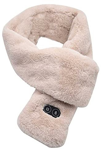 DeHolifer Beheizter Schal Damen Herren Heizschal USB Elektrisch Nackenwärmer Waschbarer Halswärmer Winter Loop Schal Frauen Halstuch Soft Halstücher Schlauchschal Winterschal