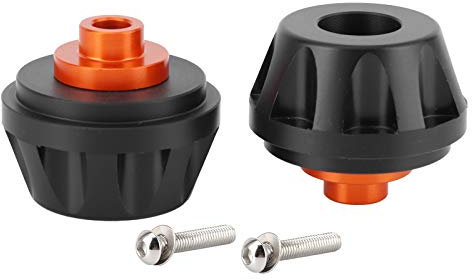 Gabel Rahmen Schieber Sliders, Gummivorderrad Motorrad Fallschutz Roller Moped Rad Absturz Schutz Pads Universal Sturzschutz Protektoren Sturzpad Kohlefaser Motorräder Absturzsicherung Schwarz