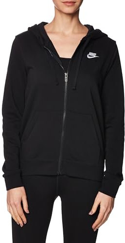 NIKE Club Std Felpa con Cappuccio Black/White XS