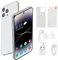 Phablet Android 4G Desbloqueado, I14 ProMax 6 Teléfono móvil con Pantalla Perforada de 7 Pulgadas 4GB RAM 128 ROM 4000mAh Teléfono móvil Desbloqueado para 12 100-240V EU Plug Pro MAX
