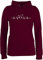 Pullover Damen Hoodie Frauen - Geschenk für Hundebesitzer - Herzschlag Hund - M - Burgundrot - Geschenke hundepullover hundefan herzlinie Fun-Kapuzenpullover Hundehalter Hoody mit Hunde Hundefans