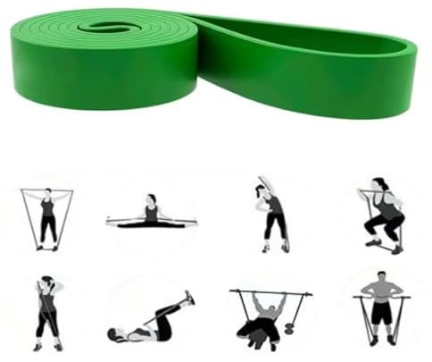 GIMIRO Fitnessbänder, Resistance Bands of 6 Strength Levels, Pull Up Traning Band, Trainingsbänder für Yoga, Pilates, Physiotherapie, Krafttraining für Männer und Frauen (Green)