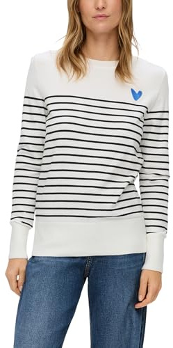 s.Oliver Ringelpullover mit Kleiner Stickerei