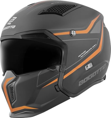 Bogotto Radic WN-ST 22.06 Helm, orange/schwarz, 2XL
