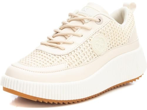XTI Damen 142465 Sneaker, beige, 40 EU