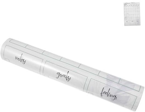 PRETYZOOM Diagramm-whiteboard-aufkleber Radiergummi Trocken Abwischbares Diagramm Für Kühlschrank Wandkalender Büro-whiteboard Entfernbarer Wandaufkleber