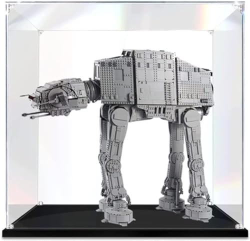 Acryl Vitrine Kompatibel Mit Lego 75313 at-at Armored Walker, Staubdichte Display-Box Für 75313 (Nur Vitrine, Ohne Lego Set) A,3mm