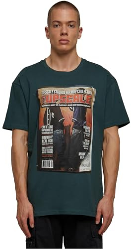 Mister Tee Männer Upscale Magazine Oversize Tee Bottlegreen, XL