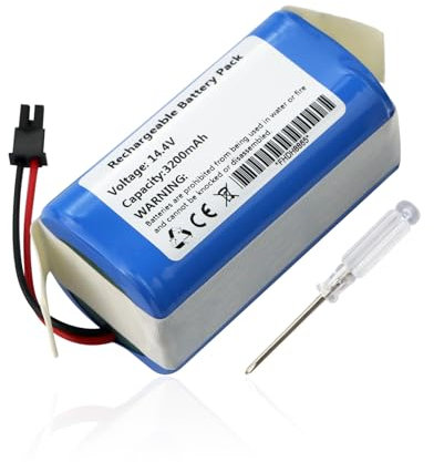 ANTIEE 3200mAh Batterie pour Tikom G8000-Pro Vacuum Cleaners Aspirapolvere Robots domestiques ménagers 14.4V