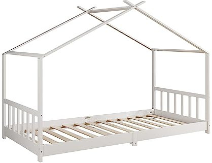 VitaliSpa Hausbett Fredericke, Weiß, 90x200 cm
