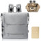 MISS FONG Baby Wickelrucksack Wickeltasche Rucksack, Baby Wickeltasche Groß, mit Faltbarer Wickelunterlage, Schnullerhalter und Kinderwagengurten, Weit öFfnender Babytasche für Mama und Papa, Grau