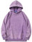 PADOLA Oversize Sweats à Capuche Femme Y2k Pull Femme Coton Veste Polaire Manches Longues Vintage délavé Sweat mi Saison Basic Hoodie Femme Rétro Pulls Casual Sweatshirts Hiver (XL, Violet)