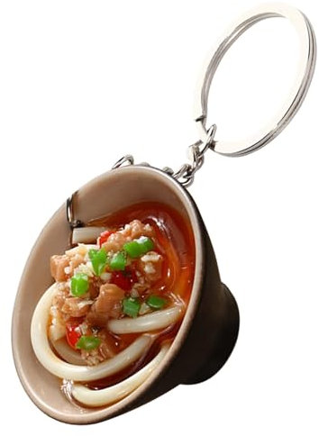 Creative Noodles Keychain - Realistic Miniature Food Pendant Accessories | Novelty Key Toys For Noodle Enthusiasts, Fun geft Idea For Graduation, Birthdays, And Collectors, Stylish Keyring For Men