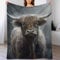 AAPZY Premium Wohndecke - Highland Kuh Decke Flannel - Extra Weiche TV- Decke Vier Jahreszeiten Wohndecke Dicke Couchdecke Für Bett/Sofa （150×200cm）