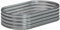 zunatu 4x2x1ft(2 Pack) Oval Galvanized Raised Garden Bed,Outdoor Planter Box Metal Patio Kit Planting Bed for Vegetables Flowers and Succulents