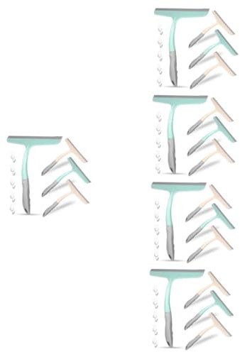 PATKAW 5 Juegos Limpiaparabrisas Poste De Ventana Escobilla De Goma para Limpieza De Ventanas Limpiador De Ducha con Escobilla De Goma Escobilla De Goma del Coche Equipo 4 Uds * 5