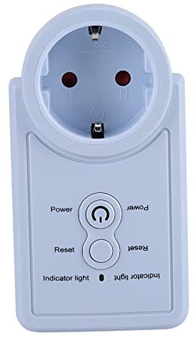lvifloae Prise contrôlée par minuterie avec Alimentation Flexible, Prise de Courant Intelligente GSM avec capteur de température et contrôle de Commande SMS (Norme européenne Version Russe)