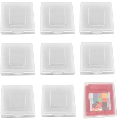 Zwenjuan Hüllen Für Gameboy,9 Stück Klarsichthüllen Schutzhüllen,Transparente Schutzbox Kompatibel Schutz Spiel Patrone Hülle Staub Schutzhülle,Game Cartridge Schutzhülle für Gameboy