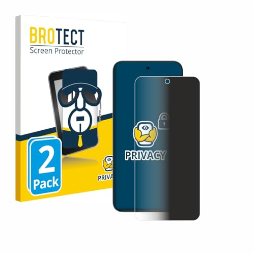 BROTECT Blickschutzfolie für ZTE Blade V70 | 2 Stück Anti-Spy Displayschutz Made in Germany Smartphones und Handys Privacy Screen Protector Blaulichtfilter Klare Folie