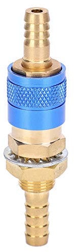 Argon Quick Connect -Anschlüsse 8mm Paar Wasserkühlung Gasadapter Schnellanschließend Anschluss Schnellanschlüsse Schlauchanschluss Wasser Gekühlt und Gasadapter für Mig Tig -Schweißer Torch