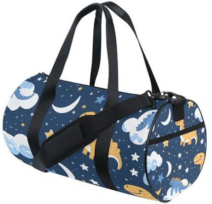 Sporttasche, Sporttasche, Reisetasche, Reisetasche, Gepäcktasche, Dinosaurier, für Wochenendausflüge, Sport, Urlaub, Tanzen, multi