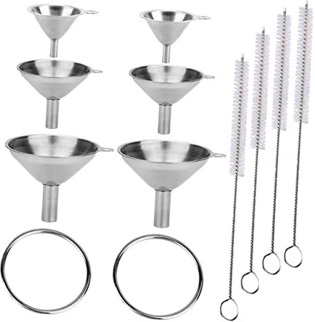 Didiseaon 1Set Imbuto Acciaio Inossidabile Facilità Pulizia e Sicurezza Imbuto Bocca Larga per Liquidi e Condimenti Design e Leggero