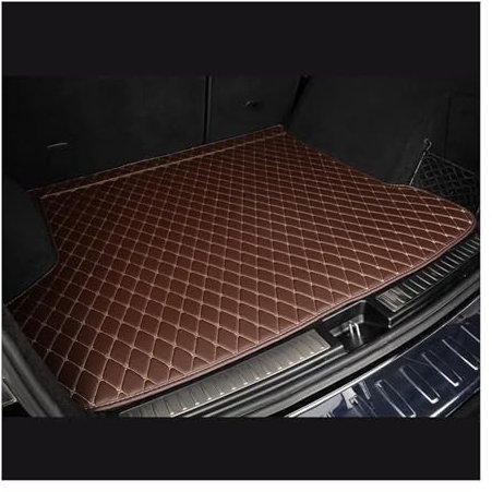 Alfombrilla Maletero Alfombrilla para Maletero Coche Personalizada Cuero PU para Hyundai para I30 2009-2012 Accesorios para Coche Alfombra Kit Bandeja Maletero(Café)